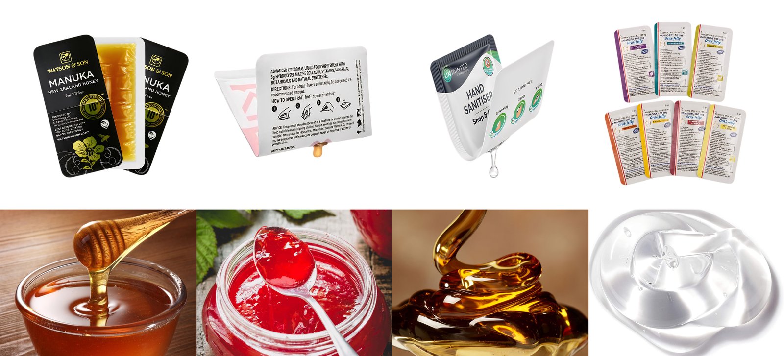 liyangmachinery automatic snap squeeze sachet packing machine application