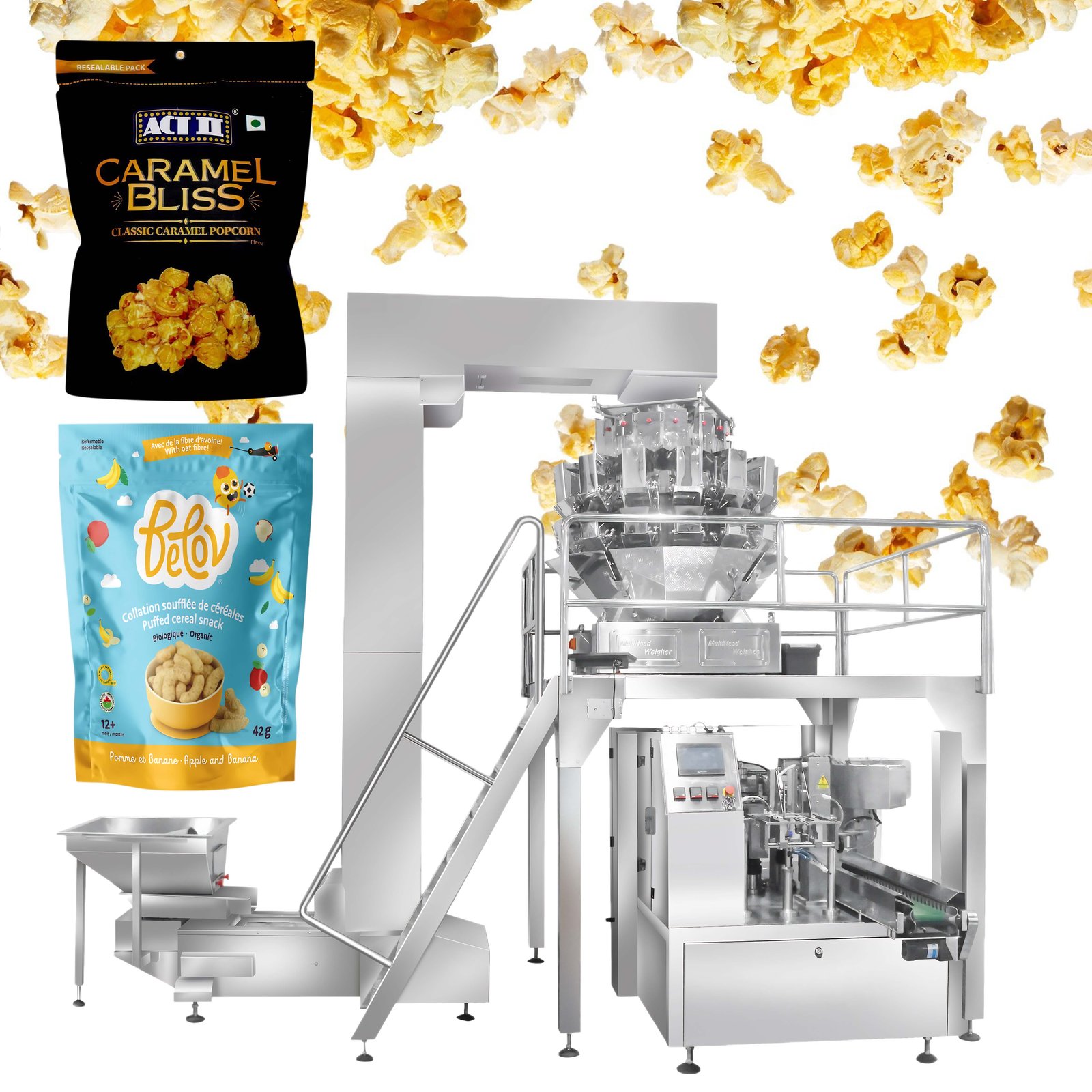 liyangmachinery automatic popcorn bagging